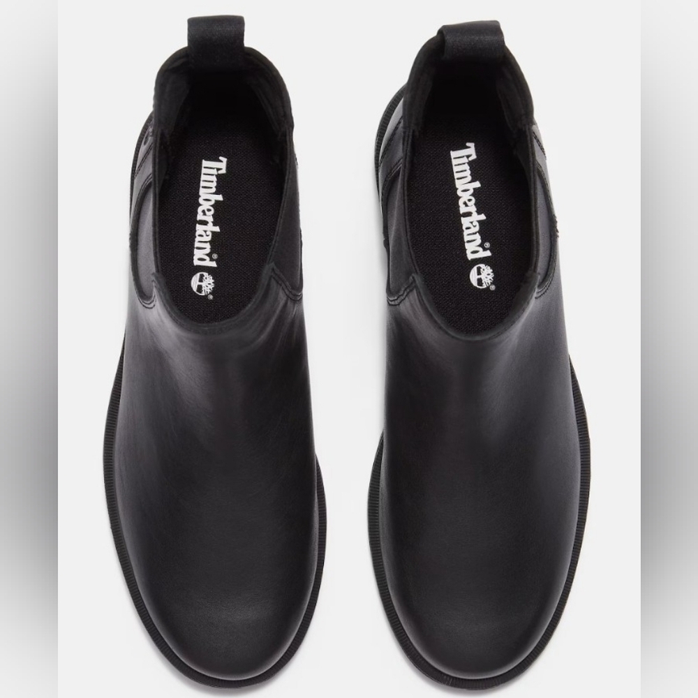 Timberland Black Leather Chelsea Ankle Boots